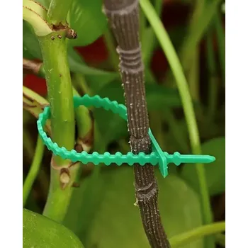 Sadbovač 32 00998 - Zahradnícky upevňovací převlékací pásek, délka 130 mm, barva: zelená, balení - 50 ks