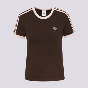 Dámské tričko Adidas Tričko 3S Tee Slim Hnědá 38