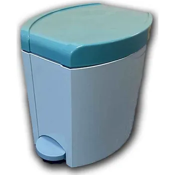 Odpadkový koš Odpadkový koš s pedálem PEDAL 7 L s vědrem - modrý - PLAST TEAM 15-1313-mo