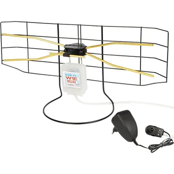 Příjem digitálního pozemního vysílání BLOW Pokojová TV anténa W1E MUX123 8