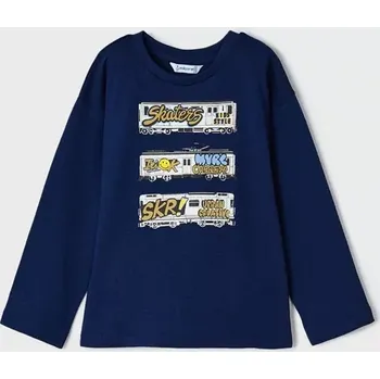 Chlapecké tričko Chlapecké triko dlouhý rukáv Mayoral 4034 modré