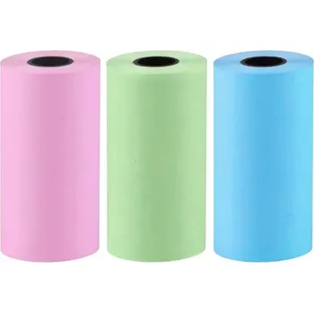 Papír Termopapír pro minitiskárny, šířka 57mm, průměr 25mm, 3 barvy, 3 roličky