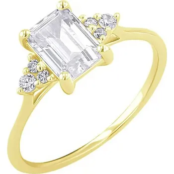 Šperk Rozvodový prsten s emerald diamantem Mina