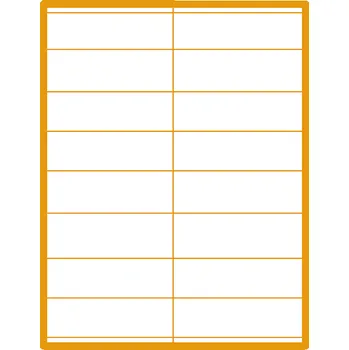 Samolepící etiketa 35 00086 - Print Etiketa A4, 105 mm x 35 mm, 16 etiket na archu - Balení 100 ks