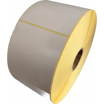 Papír pro tiskárny 32 00723 - Etiketa 80 mm x 80 mm, Pololesklý papír, Bílá, Žlutý podklad, Dutinka 40 mm, 500 ks/kotouč, Odlepitelné lepidlo, Průměr kotouče 92 mm