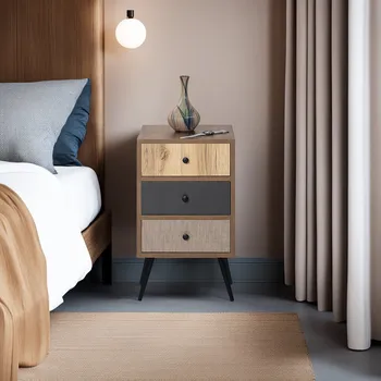 Noční stolek ASIR Noční stolek FAIRWAY tmavý