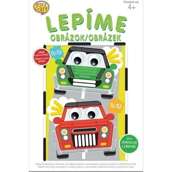 Výtvarná sada Kreativni sada Lepíme obrázek - Auta