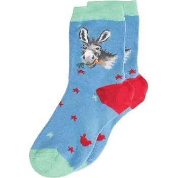 Dětské ponožky Wrendale Designs "Gentle Jack" - Oslík, vel. 27–31