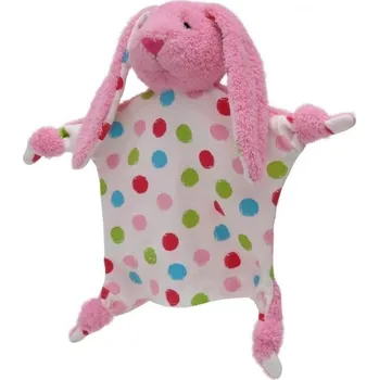 Dětské zboží Maňásek uzlíkový - Králík 30 cm růžový