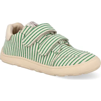 Dětská sportovní obuv Barefoot dětské tenisky Bisgaard - Skipper green zelené Velikost: 24