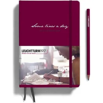 Blok Leuchtturm1917 Zápisník Some Lines A Day A5 Port Red