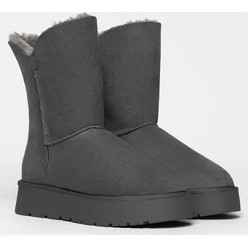 Dámská zimní obuv Kozačky ISLAND BOOT Grau 2694785 39