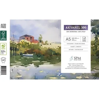 Grafický blok Akvarel 300 g/m2, A5