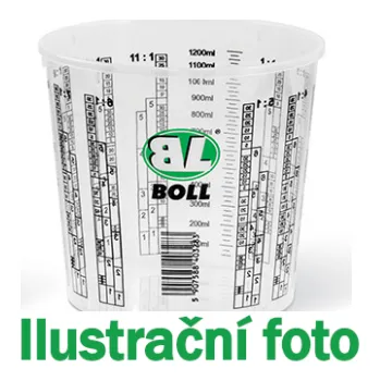 BOLL Míchací kelímek plastový se stupnicí – lakýrnická odměrka 1300 ml 0070233