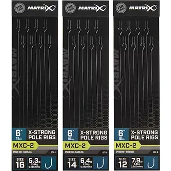 Návazce Matrix MXC-2 Pole Rigs 15cm 8ks #16 0.165mm