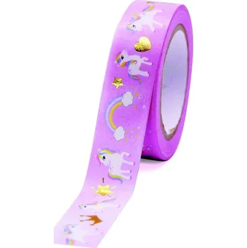 Kancelářské lepidlo Dekorační páska gg ft 933226 unicorns and rainbows 10m x 15mm