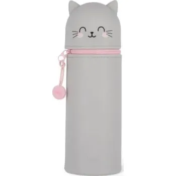 Penál Penál 2-IN-1 Silicone Pencil Case - Kawaii - Kitty