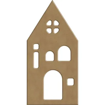 Výtvárné potřeby Dřevěný výřez k dekoraci Gomille, 6x13 cm - Domeček 2