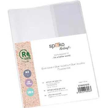 Dětské zboží Spoko ReLeaf obaly na sešity A5 - balení 10 ks