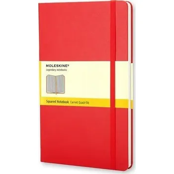 Dětské zboží Moleskine Zápisník červený S, čtverečkovaný, tvrdý