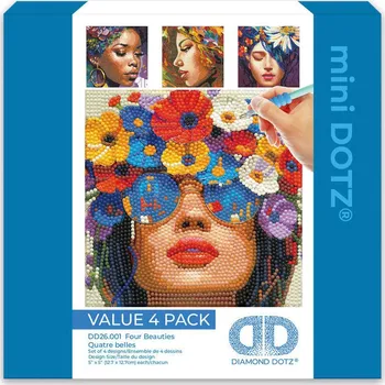 kinetický písek DIAMOND DOTZ mini Čtyři krásky