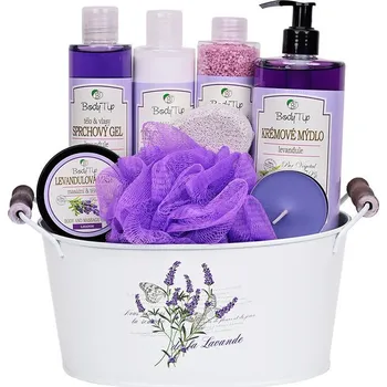 Kosmetická sada Dárková sada kosmetiky v plechové vaničce LEVANDULE