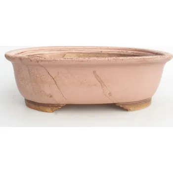 Květináč Keramická bonsai miska 25,5 x 21,5 x 8 cm růžová
