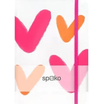 Dětské zboží Spoko zápisník Creative velké srdce A5, linkovaný