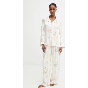 Dámské pyžamo Pyžamo Answear.LAB p.long1.cjk béžová 01X, vel. S