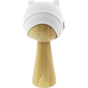 Kojenecká čepice Dětská čepice, bavlna s oušky, bílá, BASIC, vel.56