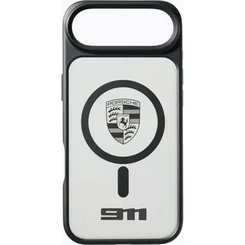 Mobilní telefon PORSCHE Snap-on case for iPhone® 17 Air Kryt mobilního telefonu iPhone 17 Air se znakem Porsche černý hliníkový rámeček (Prémiový kryt pro iPhone® 17 Air v nadčasovém designu s logem Porsche.)