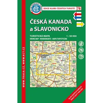 KČT 78 Česká Kanada a Slavonicko 1:50 000/turistická mapa