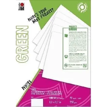 Marabu Green Sada papírů A4 White recykl