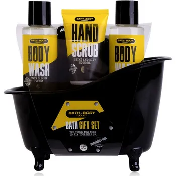 Sprchový gel SET koupelový BATH and BODY TOOLKIT v plastové vaně, vč. 2 x 100 ml gel sprchový, 50 ml pe