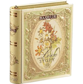 Horký nápoj BASILUR Book Love Story I. Pyramid malý plech 5x2g