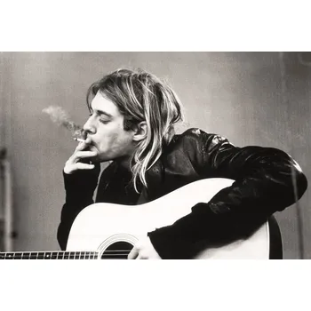 Plakát Plakát 61x91,5cm - Famous Photo of Kurt Cobain, Nirvana