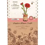 3D Dřevěná skládačka: Červený karafiát