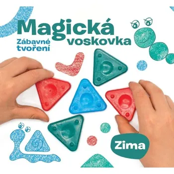 Magická voskovka sada - Zima (knížka, voskovky, výseky)