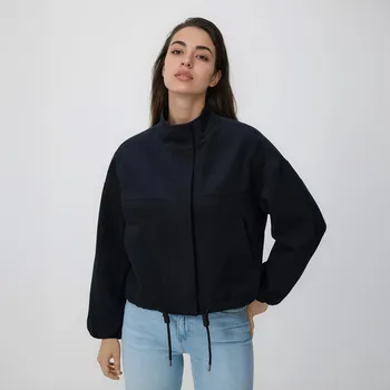 Dámský kabát Reserved - Bavlněná bunda - černý - 507IA-99X - 507IA-99X-S