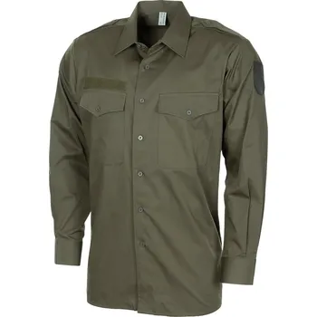 Pánská košile Armáda Rakouská Košile s dlouhým rukávem RAKOUSKÁ ZELENÁ