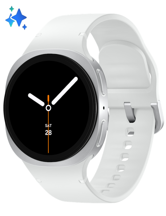 Hodinky Samsung Galaxy Watch 8 40mm LTE stříbrná + Vyzvednutí do 30 minut v každé prodejně O₂