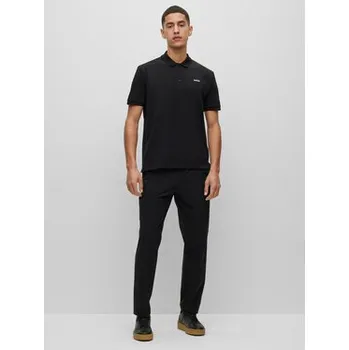 Pánská košile Hugo Polokošile Donos222 50466182 Černá Regular Fit XL