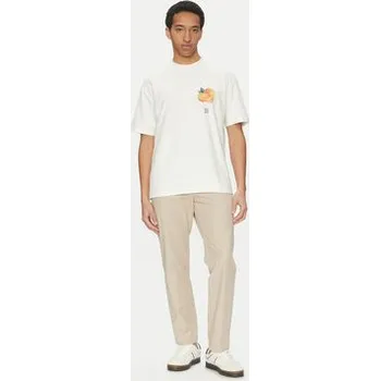 Pánské tričko HUGO T-Shirt Dartiee 50537576 Écru Oversize S