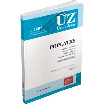 ÚZ 1587 Poplatky - správní, soudní, místní, ostatní