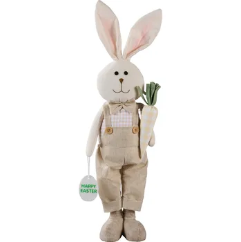 Velikonoční dekorace LIVARNO® Velikonoční dekorativní zajíc (zajíc s mrkví, pastelově žlutá)