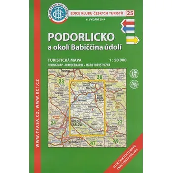 Podorlicko, Babiččino /KČT 25 1:50T Turistická mapa