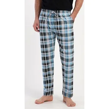 Pánské pyžamo Pánské pyžamové kalhoty Andrew azurová L