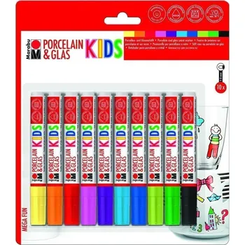 Marabu KiDS popisovač na porcelán a sklo 10 ks