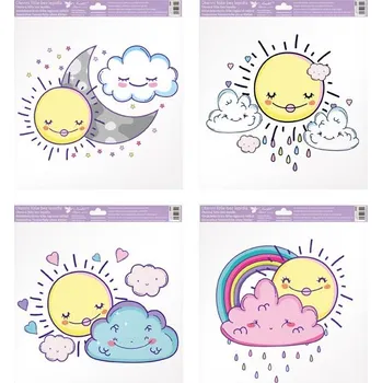 Okenní dekorace Okenní fólie 6880 33 x 33,5 cm, sluníčka