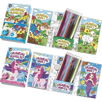 omalovánky Omalovánky s 12 pastelkami - Farma